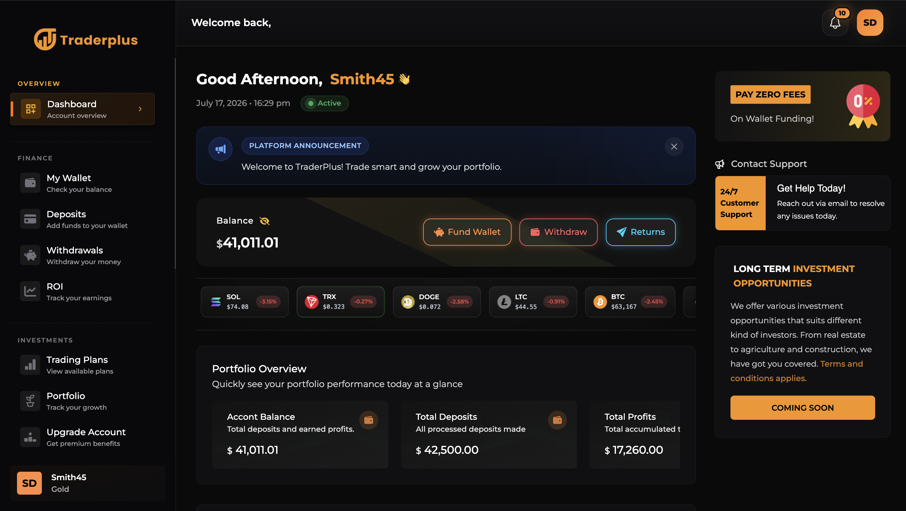 Traderplus - Modern Crypto and Forex Fund Management, Signals And Education Script